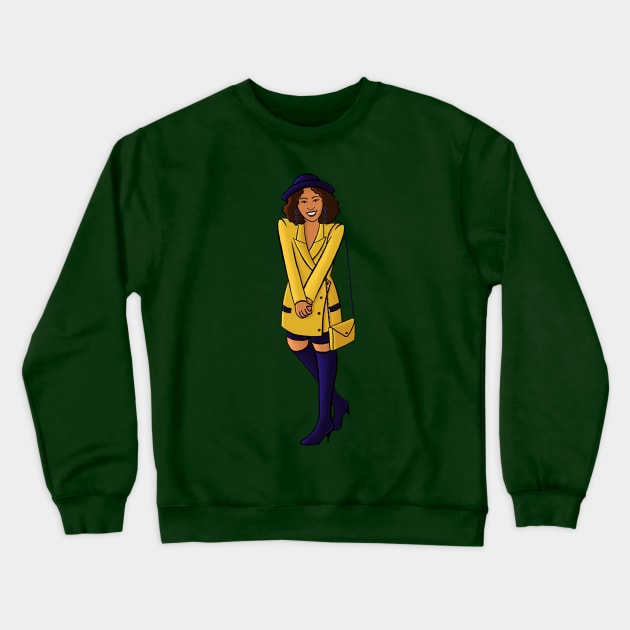 Hilary Banks Minimalist Art Crewneck Sweatshirt by JUMATKLIWON